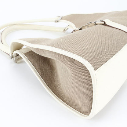 Gucci Jackie 002 Leather Canvas Handbag Tote — view 6