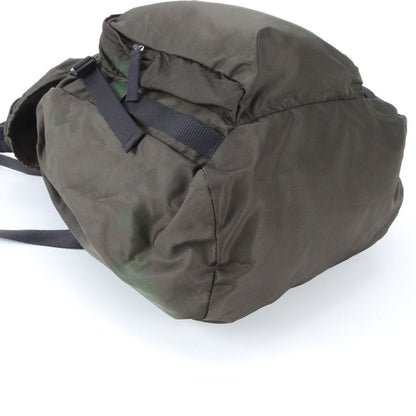 Prada Tessuto Nylon Triangle Logo Leather Backpack Business — view 4