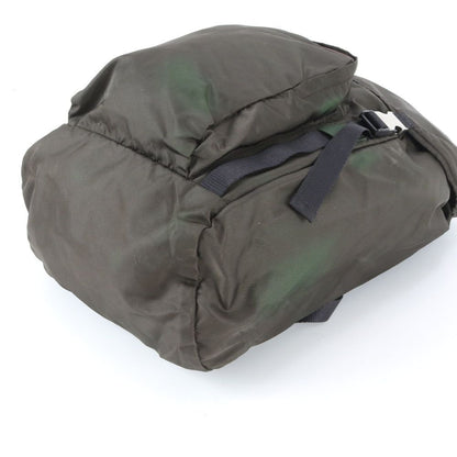 Prada Tessuto Nylon Triangle Logo Leather Backpack Business — view 5