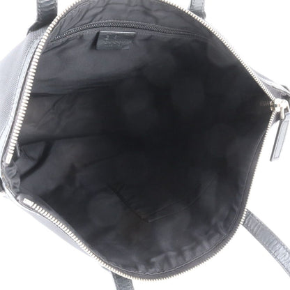 Gucci Sherry Line Leather Canvas Tote Shoulder Business Black — view 7