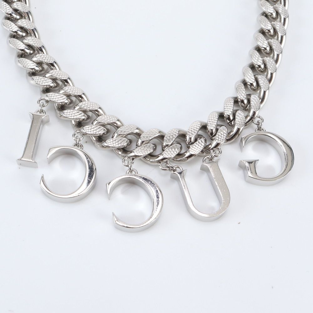 Gucci Script Logo Choker Necklace Silver — view 6