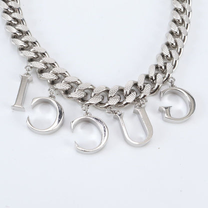 Gucci Script Logo Choker Necklace Silver — view 6
