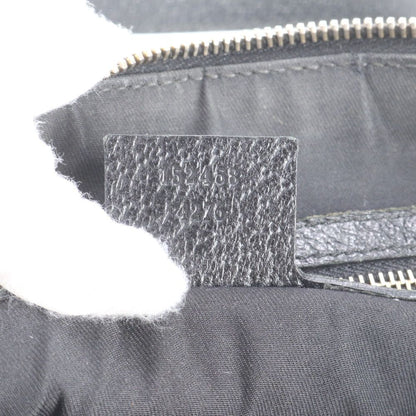 Gucci GG Canvas Leather Handbag Tote Black — view 9