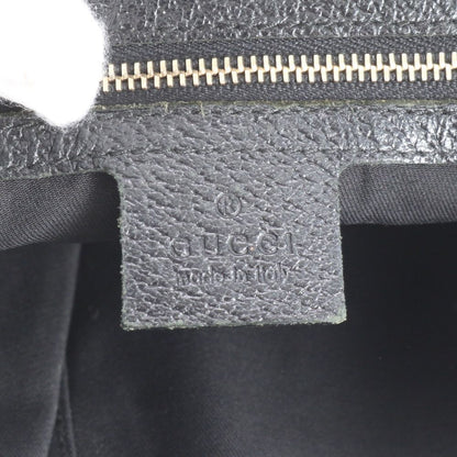 Gucci GG Canvas Leather Handbag Tote Black — view 8