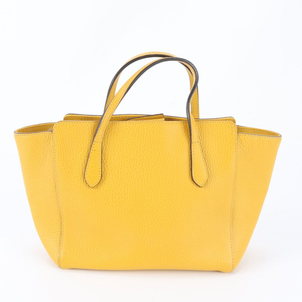 Gucci Swing Leather Handbag Tote — view 3