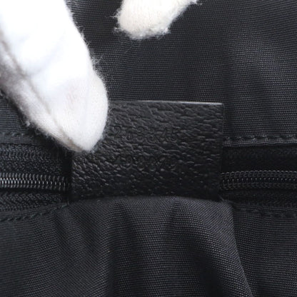 Gucci GG Canvas Leather Tote Shoulder Black — view 9