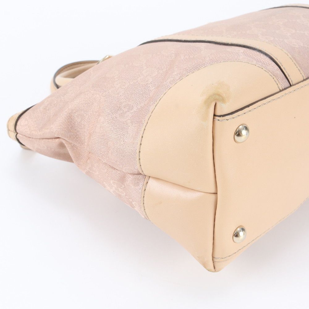 Gucci GG Canvas Brea Leather Tote Shoulder Hand Pink — view 6