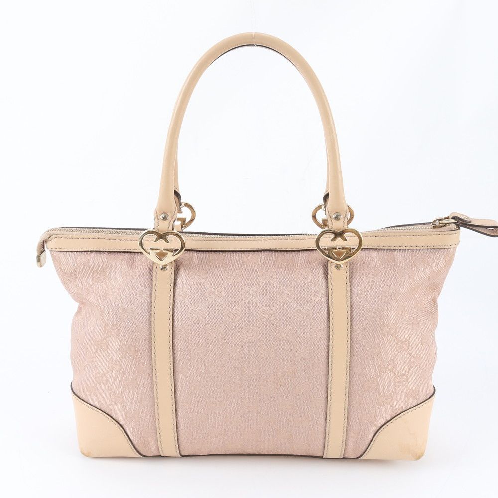 Gucci GG Canvas Brea Leather Tote Shoulder Hand Pink — view 3
