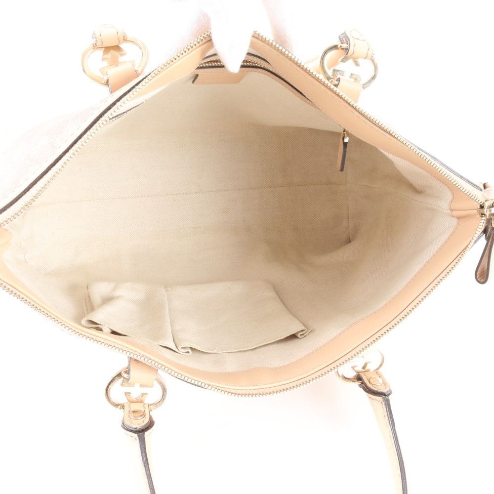 Gucci GG Canvas Brea Leather Tote Shoulder Hand Pink — view 7