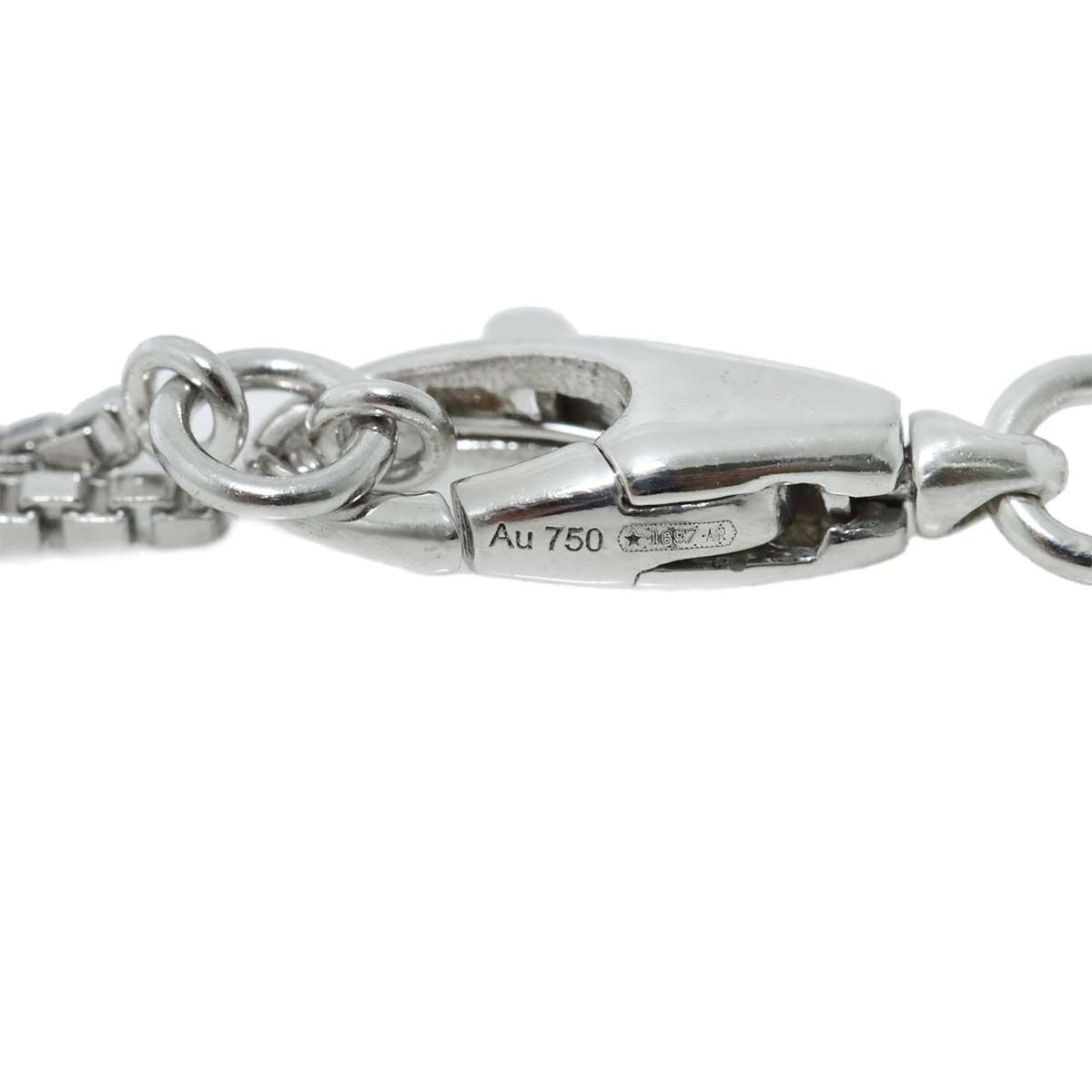 Gucci Link to Love Diamond Necklace 45 cm 18k WG White Gold — view 5