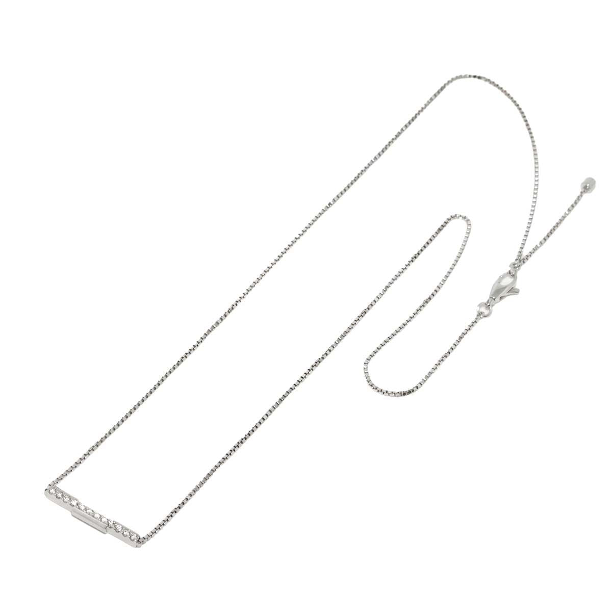 Gucci Link to Love Diamond Necklace 45 cm 18k WG White Gold — view 2