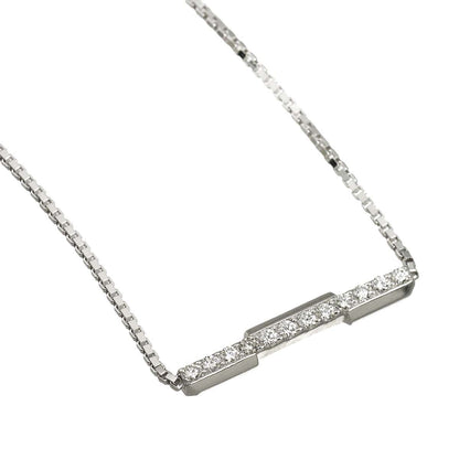 Gucci Link to Love Diamond Necklace 45 cm 18k WG White Gold — view 3