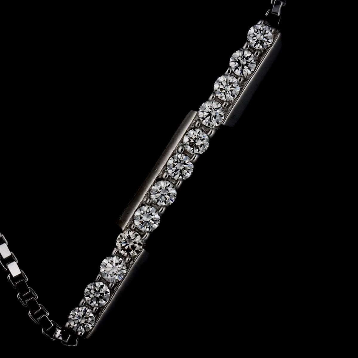 Gucci Link to Love Diamond Necklace 45 cm 18k WG White Gold — view 6