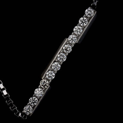 Gucci Link to Love Diamond Necklace 45 cm 18k WG White Gold — view 6