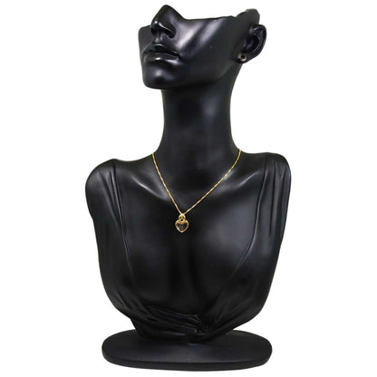 Saint Laurent Quartz Heart Necklace 40 cm 18k YG Yellow Gold — view 7