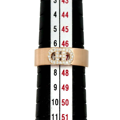Hermes D'ancre 47 Ring Diamond 18k PG Pink Gold 750 Dunkle — view 7