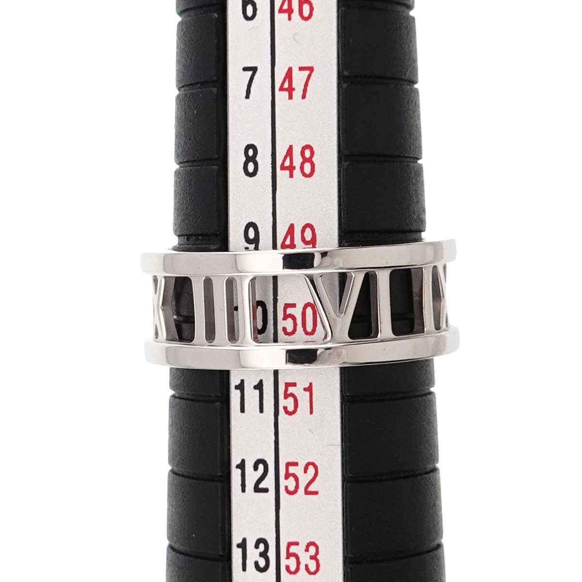 Tiffany & Co Atlas Open Ring 18k WG White Gold 750 — view 6