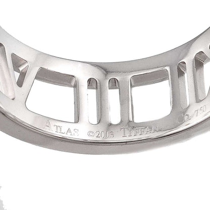 Tiffany & Co Atlas Open Ring 18k WG White Gold 750 — view 3