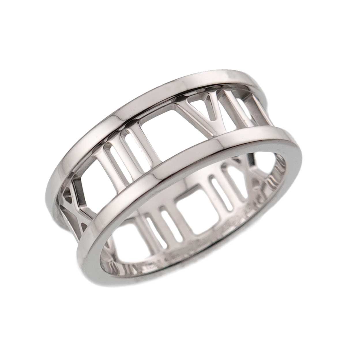 Tiffany & Co Atlas Open Ring 18k WG White Gold 750 — view 5