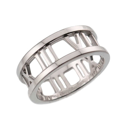 Tiffany & Co Atlas Open Ring 18k WG White Gold 750 — view 5