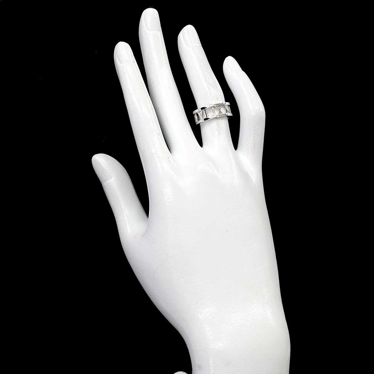 Tiffany & Co Atlas Open Ring 18k WG White Gold 750 — view 7