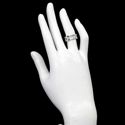 Tiffany & Co Atlas Open Ring 18k WG White Gold 750 — view 7