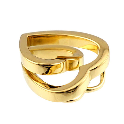 Cartier Interlace Heart Pendant Top 18k YG Yellow Gold — view 3