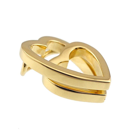 Cartier Interlace Heart Pendant Top 18k YG Yellow Gold — view 2