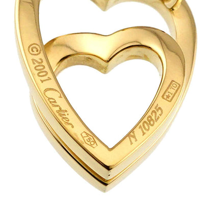 Cartier Interlace Heart Pendant Top 18k YG Yellow Gold — view 5