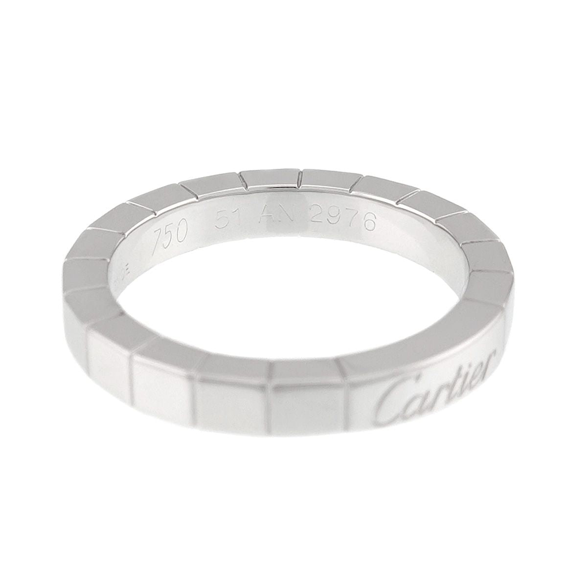 Cartier Laniere 51 Ring 18k WG White Gold 750 — view 4