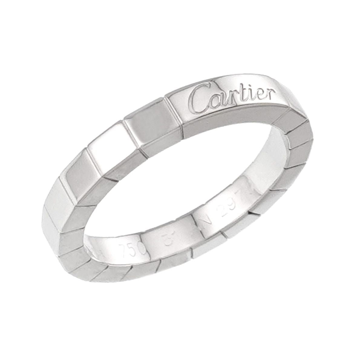 Cartier Laniere 51 Ring 18k WG White Gold 750 — view 5