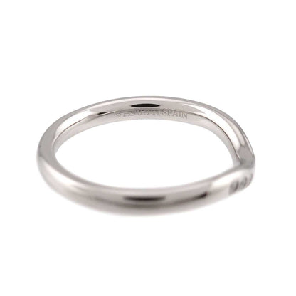 Tiffany & Co Curved Band Ring Diamond Pt Platinum — view 4