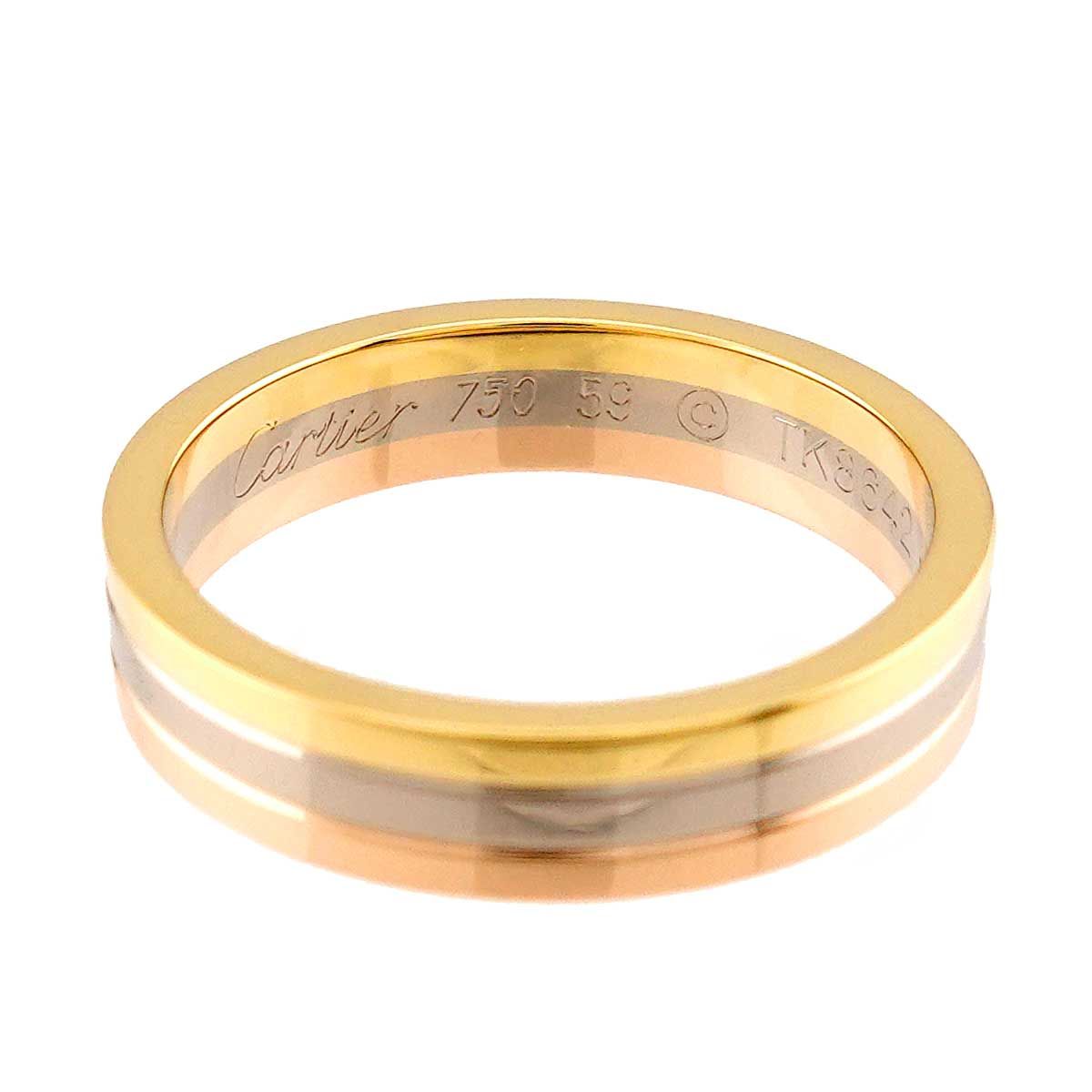 Cartier Vendome 59 Ring 18k YG WG PG Suri Gold 750 — view 3