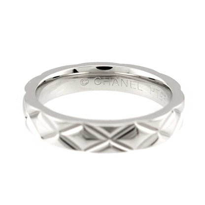 Chanel Quilted 48 Ring Pt Platinum — view 3