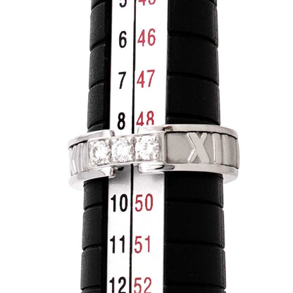 Tiffany & Co Atlas Ring Diamond 18k WG White Gold 750 — view 5