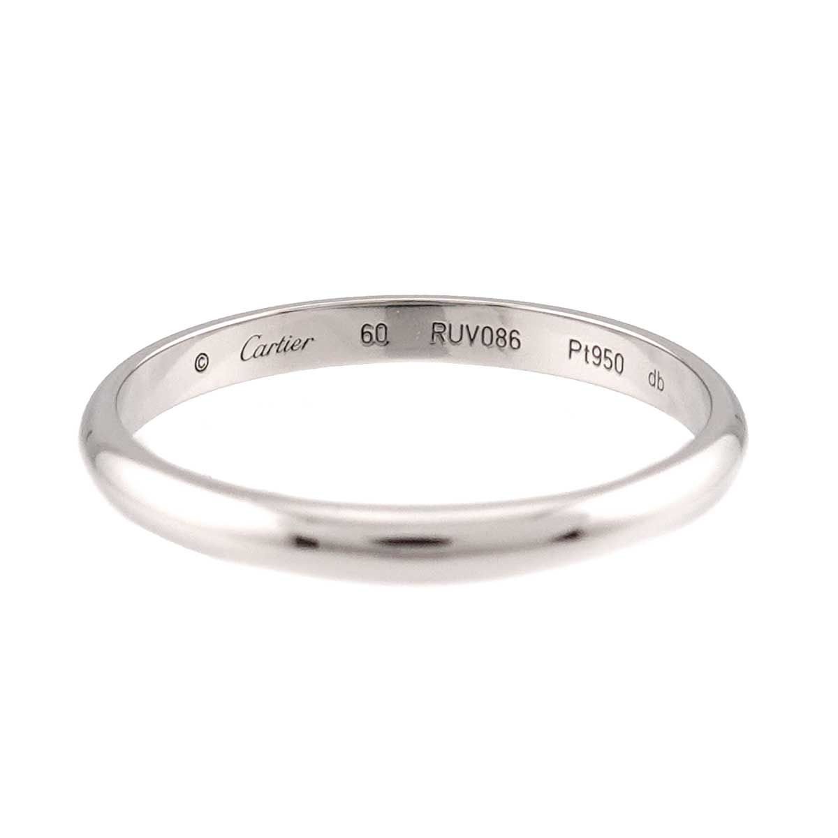 Cartier Classic 60 Ring Pt Platinum — view 3