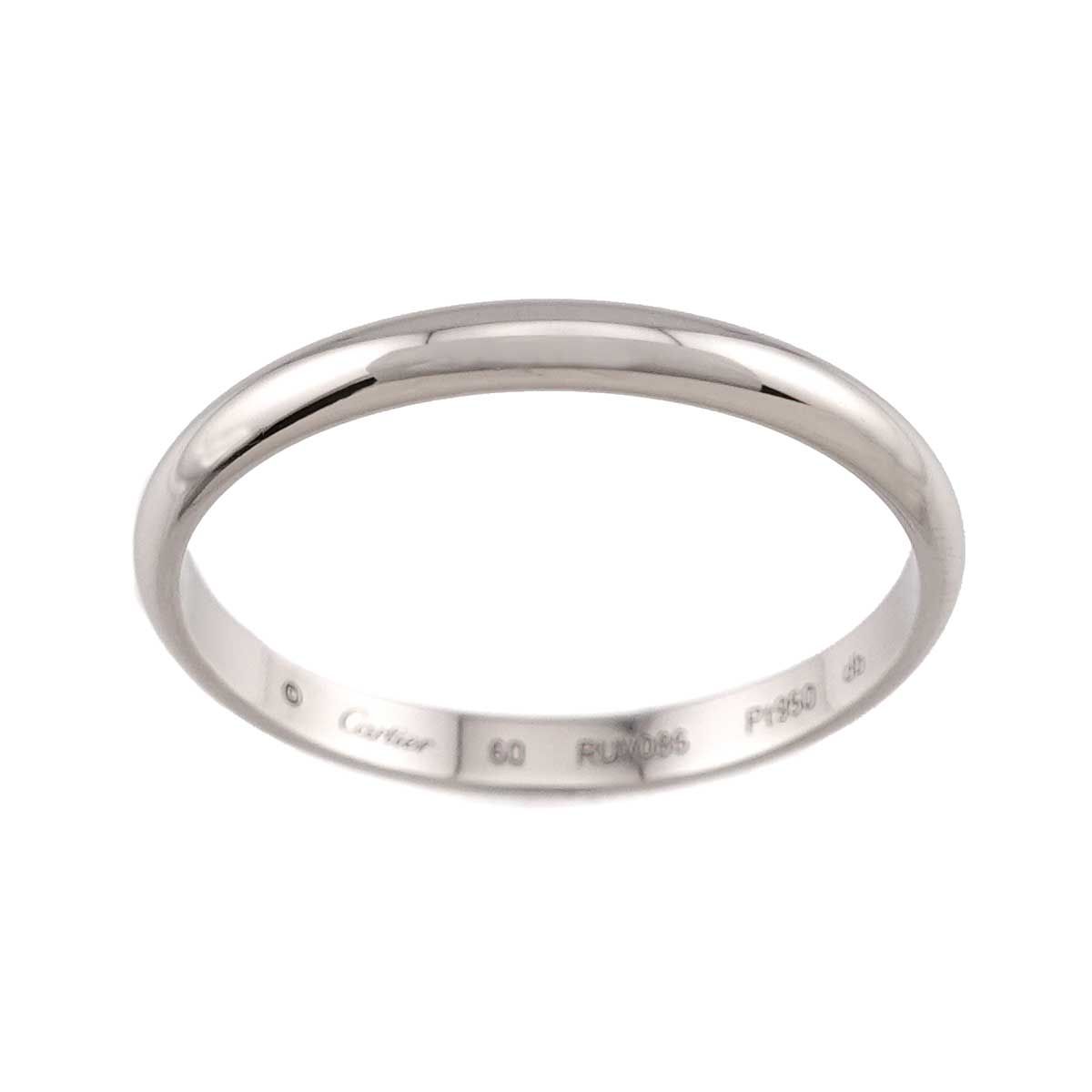 Cartier Classic 60 Ring Pt Platinum — view 2