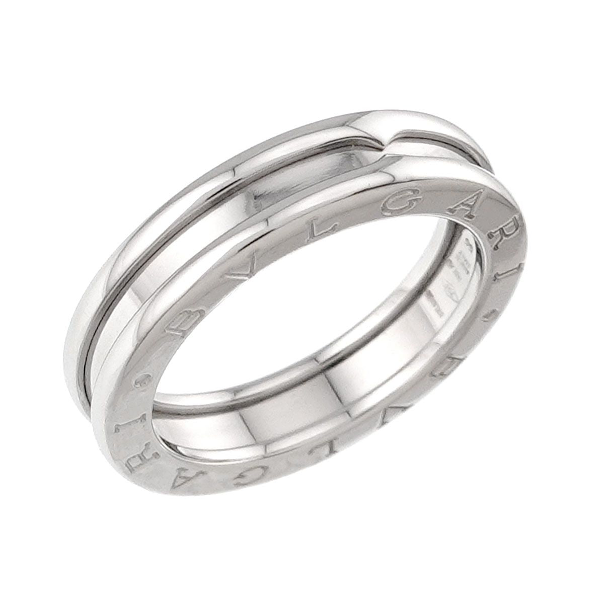 Bvlgari Band 55 Ring 18k WG White Gold — view 4