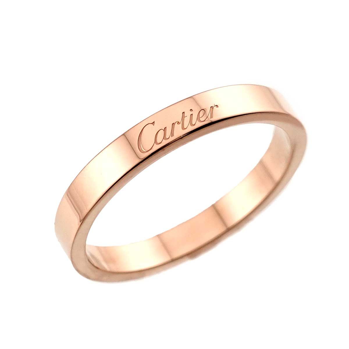 Cartier C de Cartier 60 Ring 18k PG Pink Gold 750 — view 5