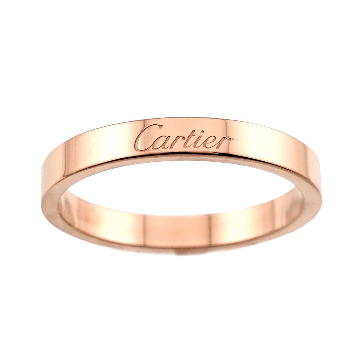 Cartier C de Cartier 60 Ring 18k PG Pink Gold 750 — view 2