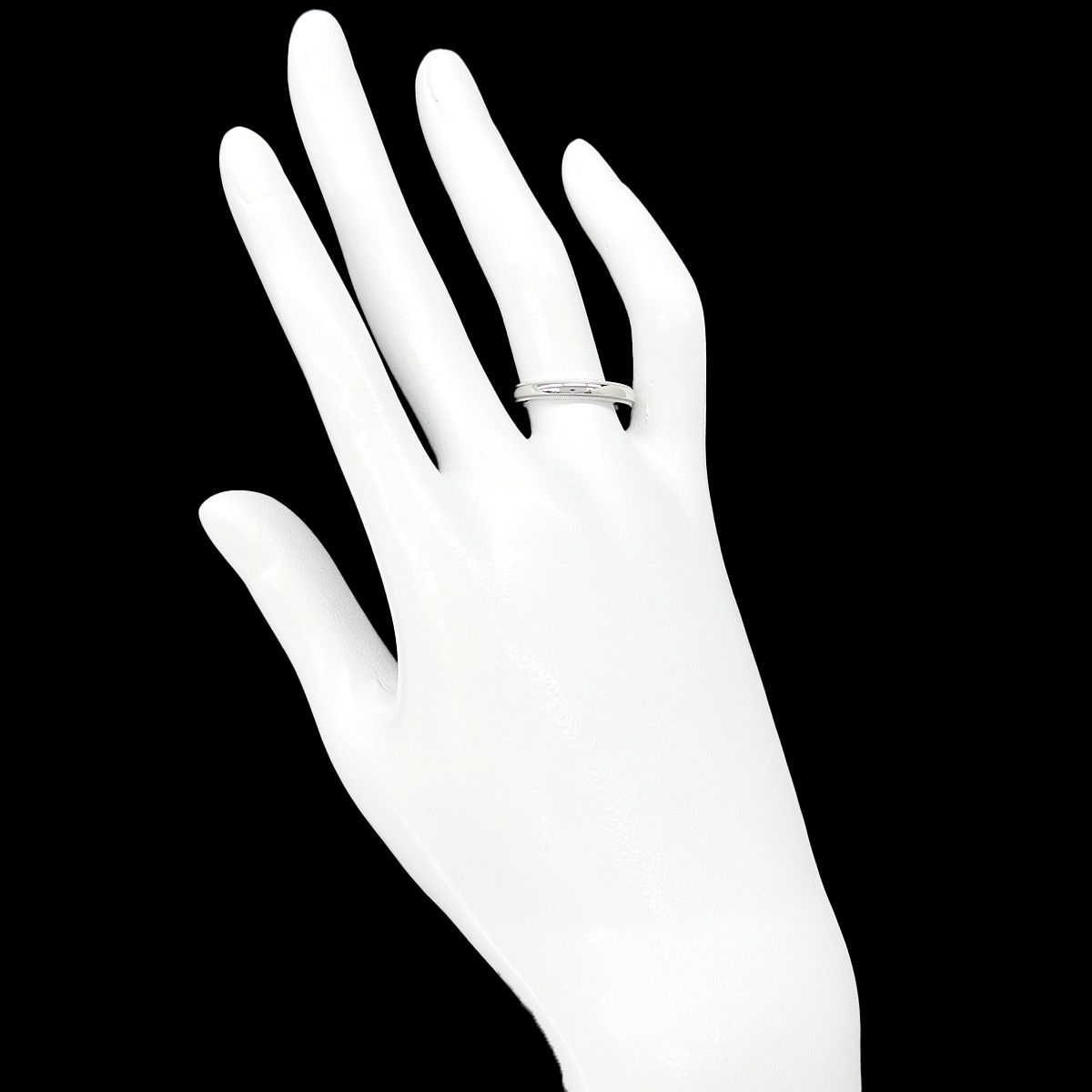 Tiffany & Co Milgray Ring Pt Platinum Together Milgrain — view 6