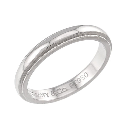 Tiffany & Co Milgray Ring Pt Platinum Together Milgrain — view 4