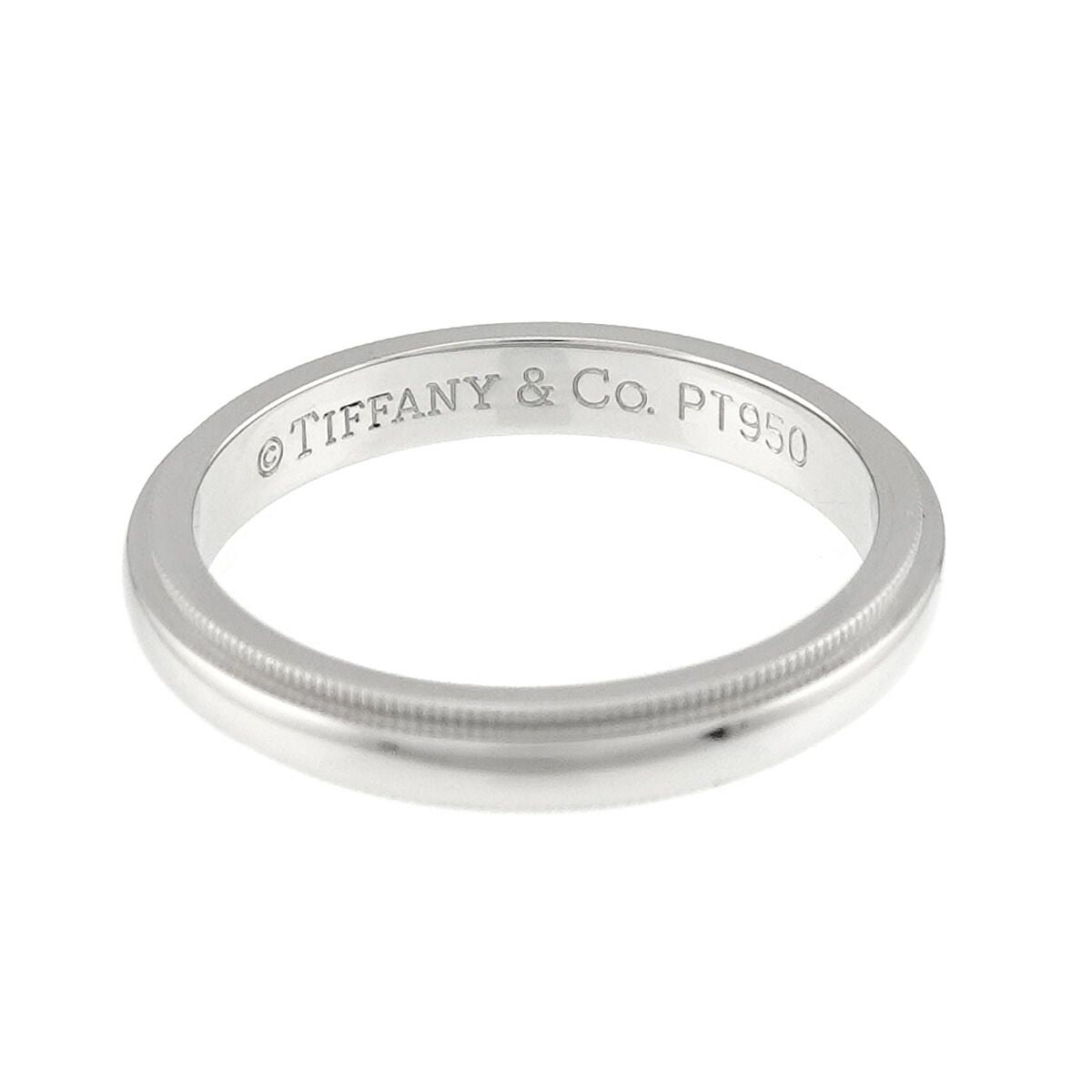 Tiffany & Co Milgray Ring Pt Platinum Together Milgrain — view 3