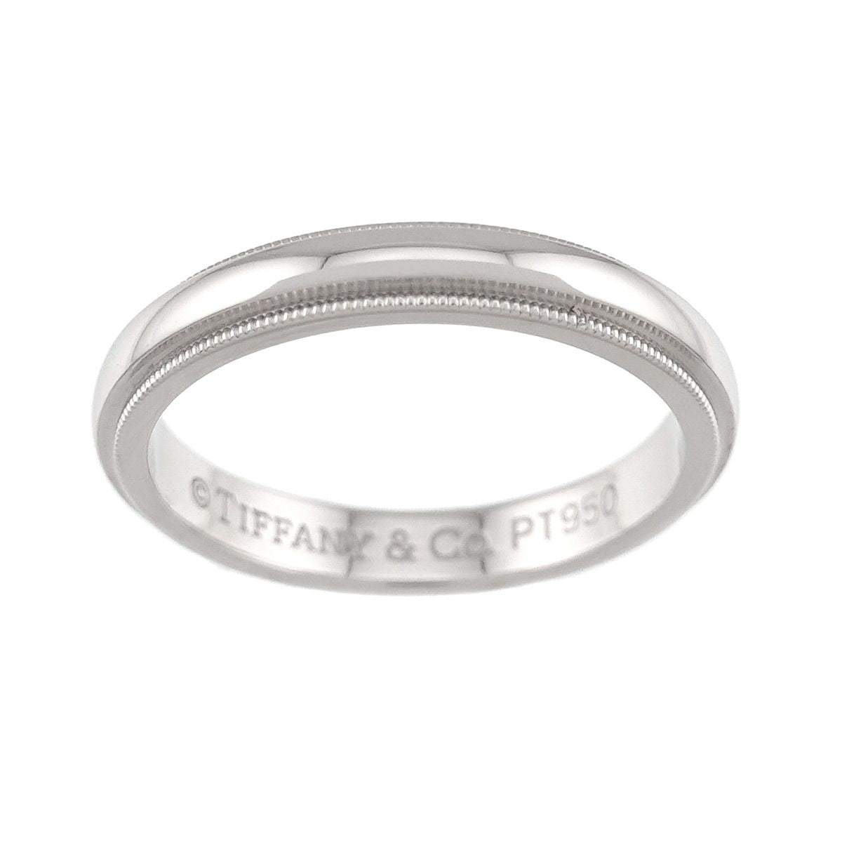 Tiffany & Co Milgray Ring Pt Platinum Together Milgrain — view 2