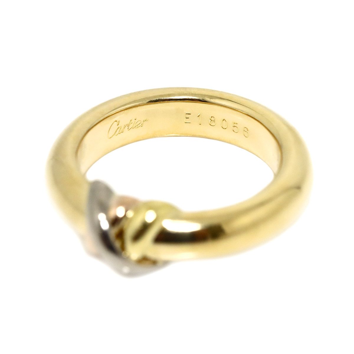 Cartier Red 52 Ring 18k YG WG PG Suri Gold Trinity — view 3