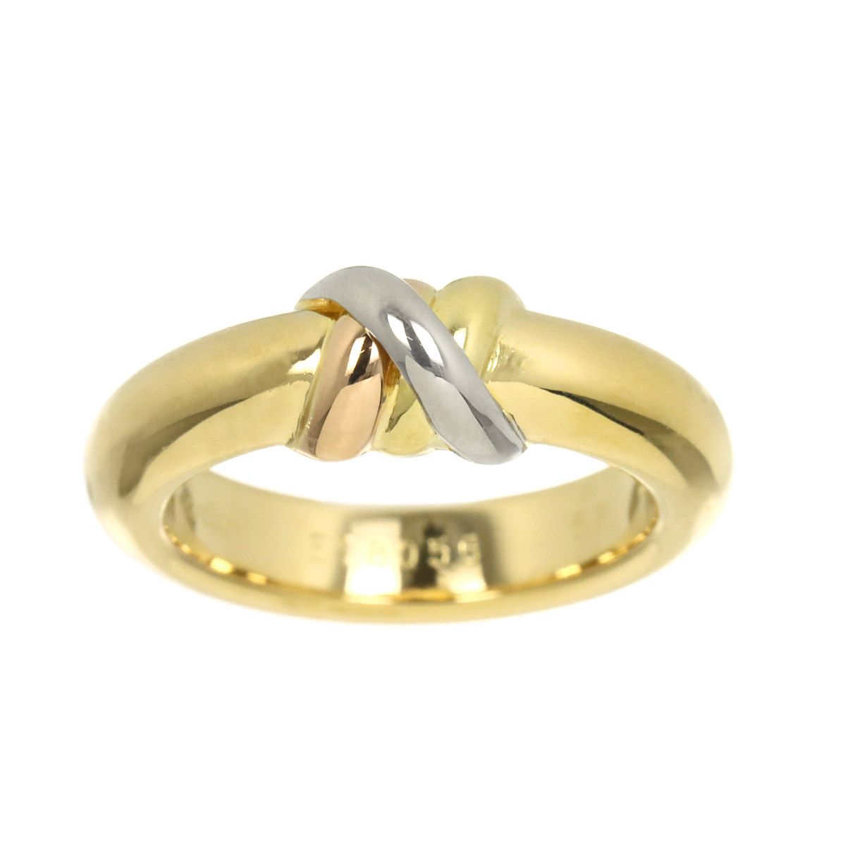 Cartier Red 52 Ring 18k YG WG PG Suri Gold Trinity — view 2