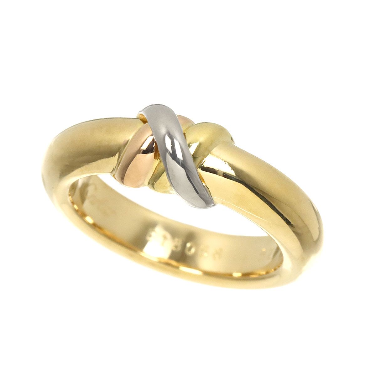 Cartier Red 52 Ring 18k YG WG PG Suri Gold Trinity — view 5