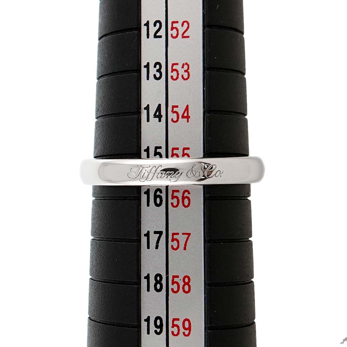Tiffany & Co Lucida Notes Band Ring Pt Platinum — view 5