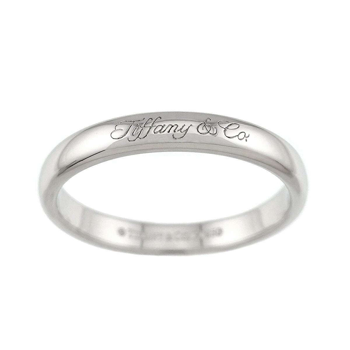 Tiffany & Co Lucida Notes Band Ring Pt Platinum — view 2