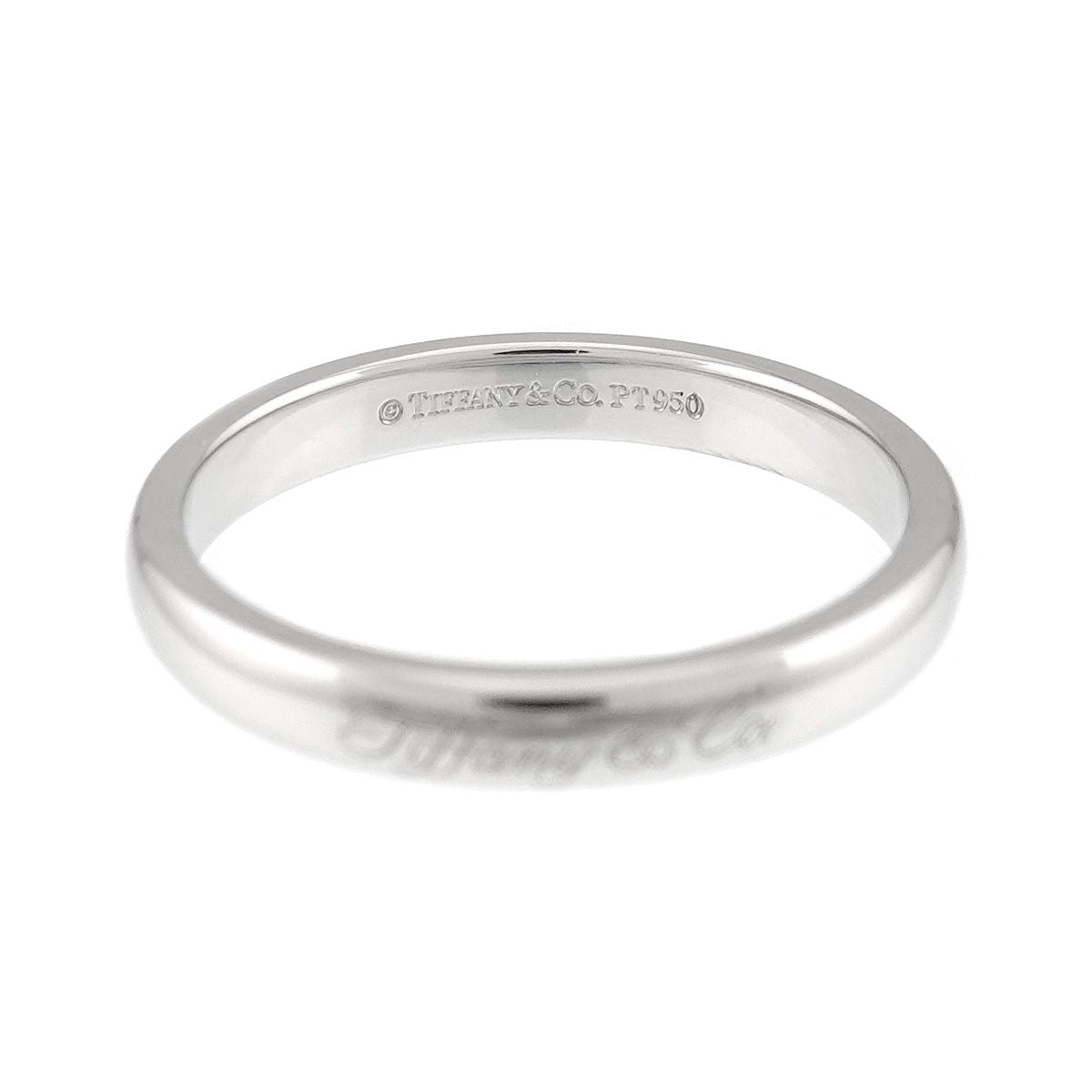 Tiffany & Co Lucida Notes Band Ring Pt Platinum — view 3